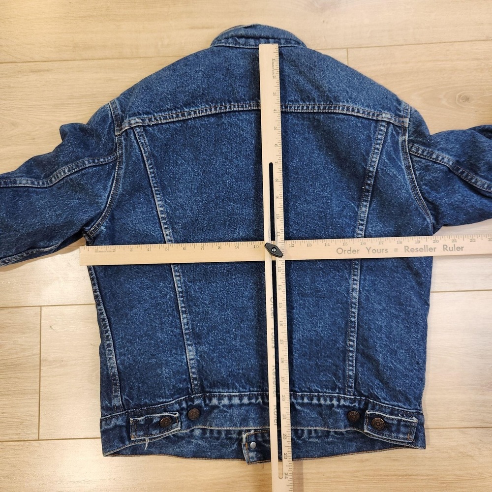 Vintage Levis Jacket Mens 40 Blue Denim Blanket Lined Made USA 70506 0316 USA - Picture 4 of 8